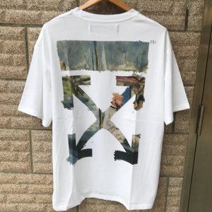 off-white printed short sleeve T-shirt